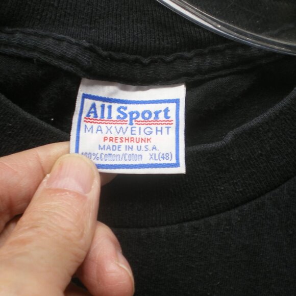 Three Stooges "Curly Fries" Black Graphic Tee Shirt, Size XL - Picture 4 of 5